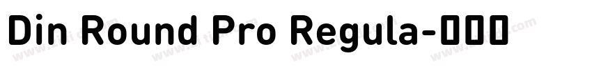 Din Round Pro Regula字体转换